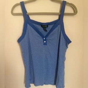 Ralph Lauren Blue Striped tank